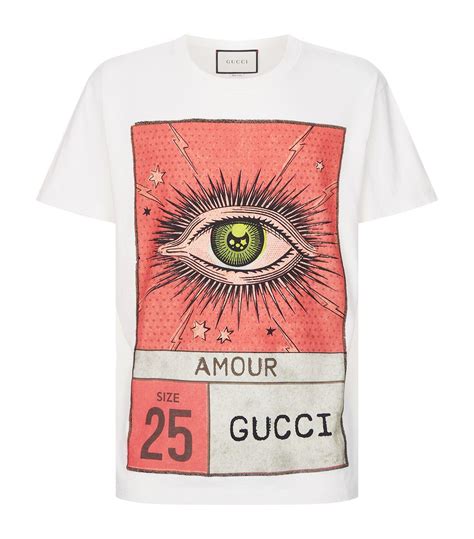 gucci amour eye t shirt|gucci t shirt sale.